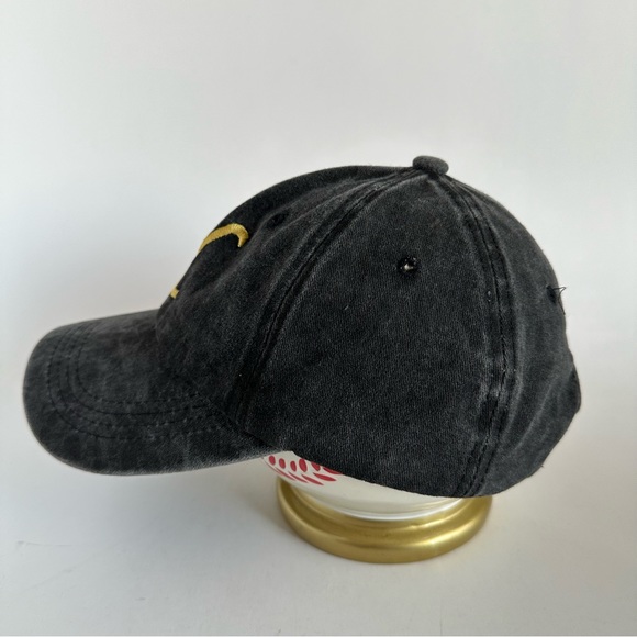 Yellowstone Baseball Cap Embroidered Logo Adjustable Strap Gray 100% Cotton - Picture 4 of 9